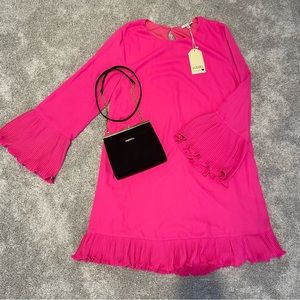 JODIFL Pink Long Sleeve Dress